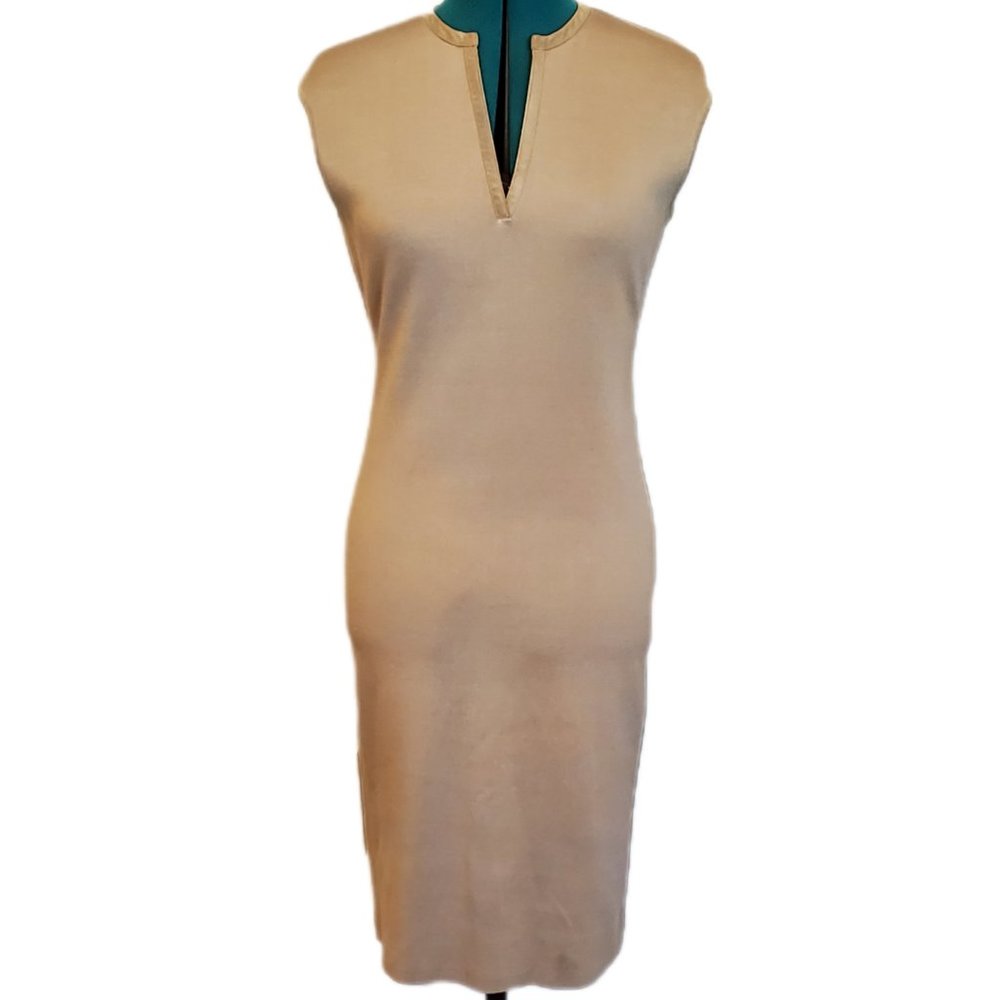 Ralph Lauren Tan Sheath Dress Size M